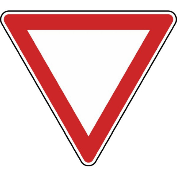 Stein HGS Vorfahrt gewähren Nr. 205, 900 mm, RA1, Flachform 3 mm, 205-213