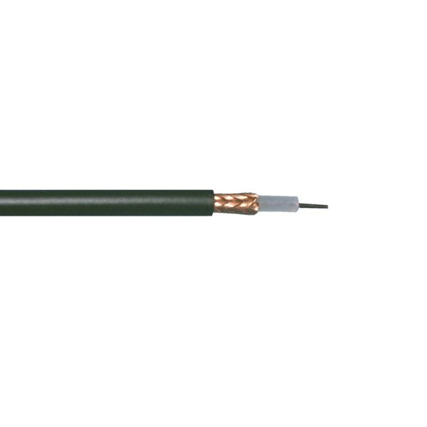 bda connectivity Hochfrequenzkabel RG 59-FRNC MIL-C17 schwarz - 100m Spule, 11050900