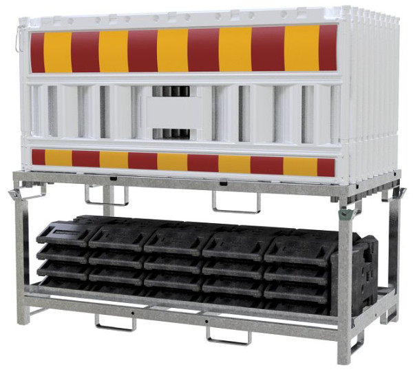 Schake Schrankenzaunset SET5, 20x Schake-Euro 2 Schrankenzaun, ohne Lampenadapter, 33520KSK-SET5