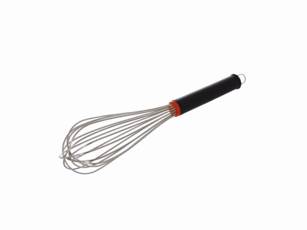 Schneider Rührbesen 16 Drähte Edelstahl, 300 mm, Griff Nylon Polyethylen schwarz mit Aufhänger, 170071