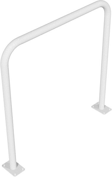 Schake Rohrbügel aus Stahlrohr Ø 48 x 2,5 mm ohne Querholm für Dübel Befestigung, Gesamtbreite 1000 mm, Gesamthöhe 1000 mm, feuerverzinkt, 448_52