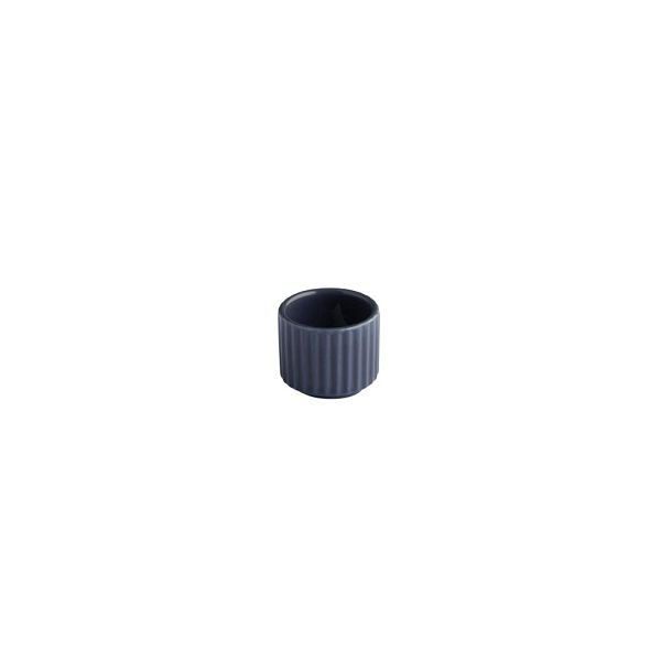 APS Eierbecher/ Mini-Schale THE GRID - Porzellan marine, Ø 4,5 cm, 25 ml, stapelbar, 19140