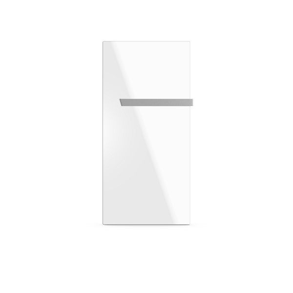 Etherma Badinfrarotheizung, Glas reinweiß satiniert, 130x63cm, 500W, 230V, 46350