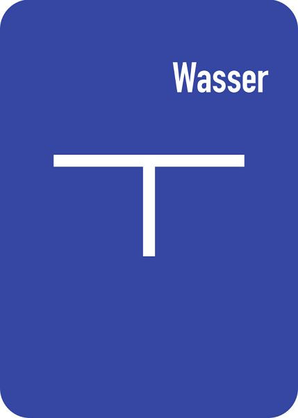 Moedel Wasser-Hinweisschild (C), Aluminium, 100x140 mm, 57296
