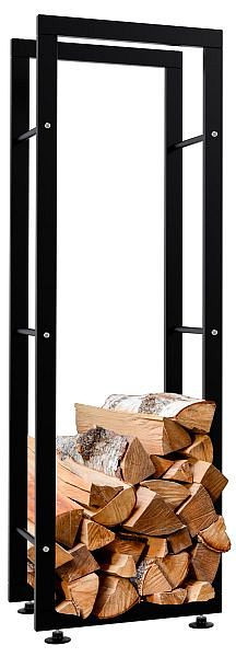 CLP Kaminholzständer Keri V2 25x40x125 mm, schwarz, 316490