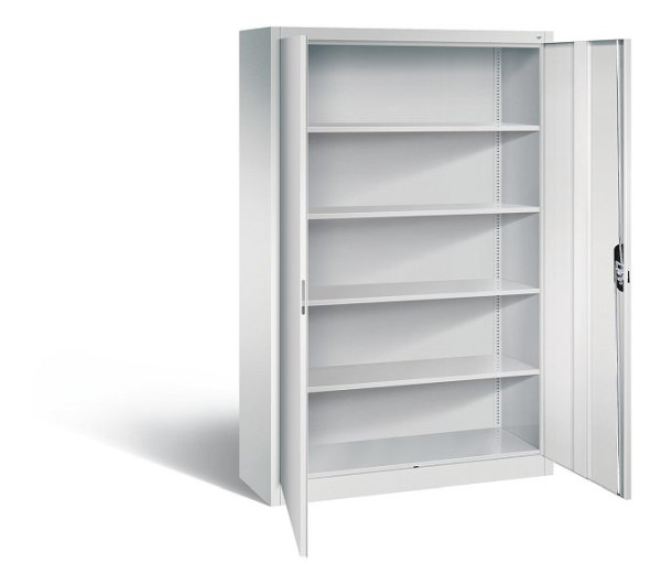 C+P Büroschrank Acurado, H1950xB1200xT400mm, Farbe: Lichtgrau, Muldengriff, 5 OH, 9460-000 S10665