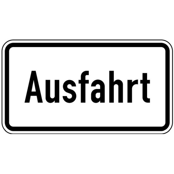 Stein HGS Ausfahrt Nr. 1007-37, 750 x 412 mm, Flachform 2 mm, RA1, 1007-37-311