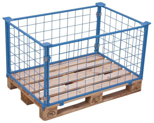 VARIOfit Palettenaufsatz Typ 62, Innenmaße: 1.160 x 760 mm, RAL 5012 lichtblau, Nutzhöhe: 405 mm, pa-080.020
