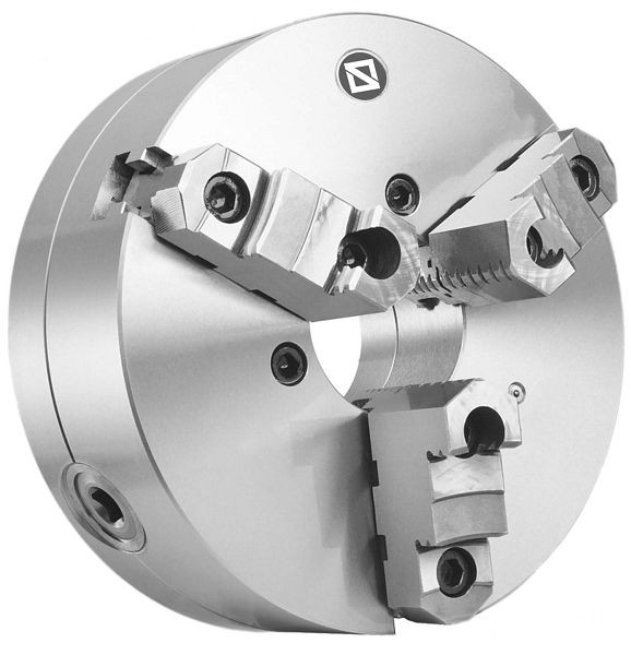 MACK 3-Backen-Drehfutter 200 mm, Stahl, DIN 55027-6", geteilte Backen, ZE-8367-206