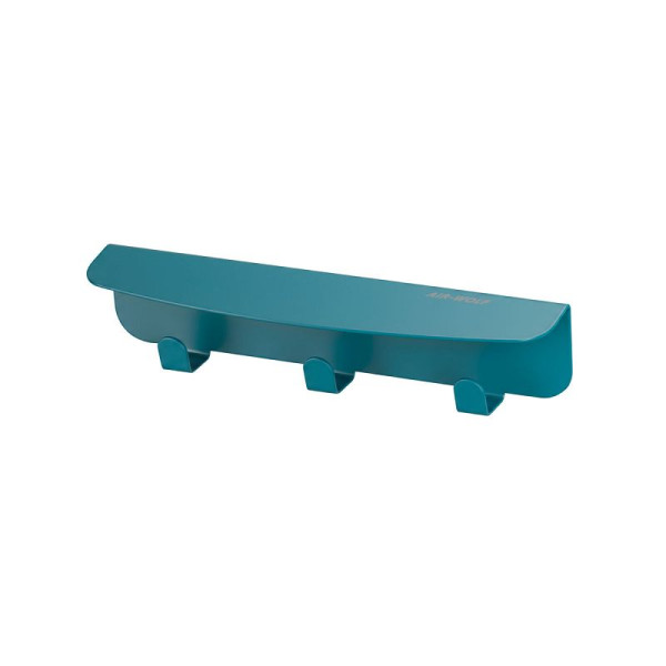 Air Wolf Hakenleiste mit 3 Haken, blau-grün RAL 5021, 60-436