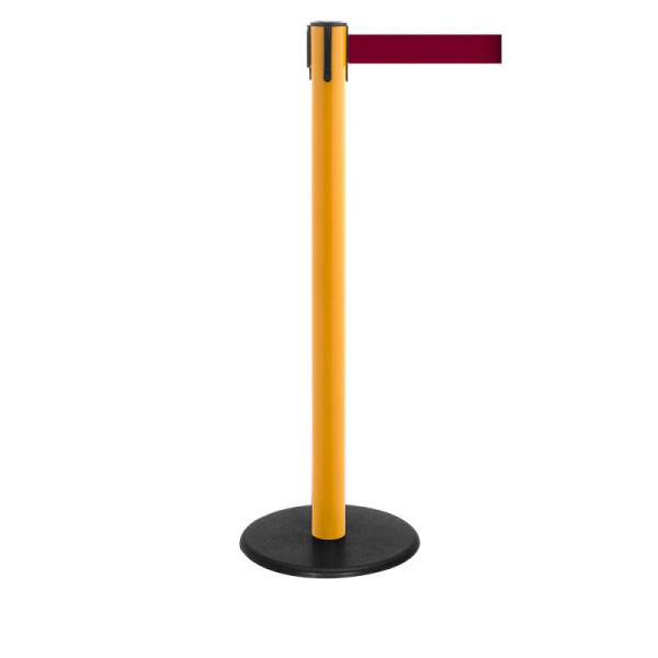 Stein HGS Personenleitsystem -P-Line Famous-, gelb, burgunder, mit magnetischem Gurtendstück, Gurtlänge: 2,3 m, 12801-1504