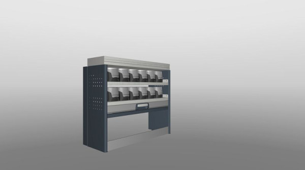 Plastipol-Scheu Profi-Line Fahrzeugeinrichtungslösung Modul 990 x 1100 x 310/410 mm, PL 702