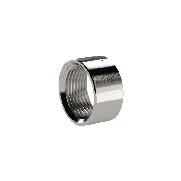 Riegler Muffe, rund, kurz, Rp 1/8, Edelstahl 1.4408, 118699