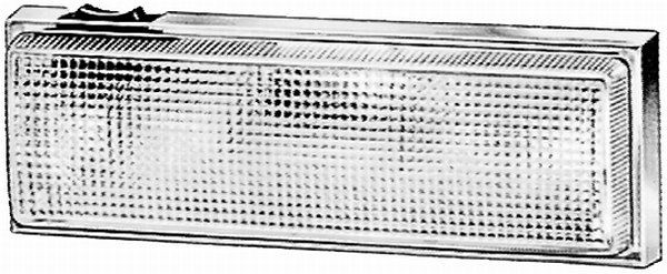 HELLA Innenraumleuchte, Halogen, 12/24V, 10W, K (10W), Anbau/geschraubt, Lichtscheibenfarbe: glasklar, Innenraum, 2JA 003 354-001