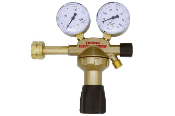 ELMAG Formiergas-Druckregler 1-stufig, mit 2 Manometer, Ø 63mm, Flaschendruck bis 200 bar, 57125