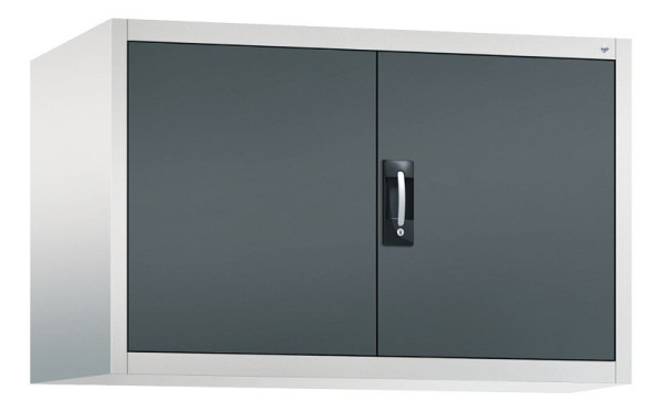 C+P Aufsatzschrank Acurado, H790xB1200xT600mm, Farbe: Lichtgrau / Anthrazitgrau, Muldengriff, 9495-009 S10001