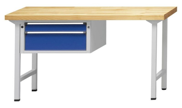 ANKE Werkbänke Kombiwerkbank, Modell 501 V, 1500 x 700 x 900 mm, RAL 7035/5010, UBP 50 mm, 410.011