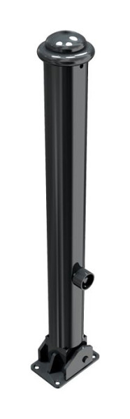 Schake Absperr-Stilpfosten Serie 481B Ø 82 mm, umlegbar, selbsteinrastende Verriegelung für Dübel Befestigung, 481FUB