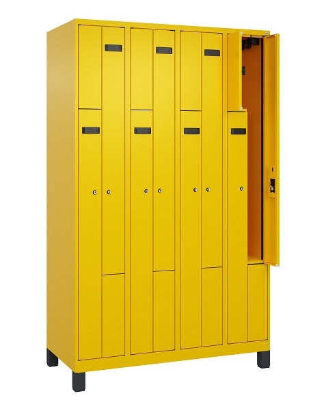 C+P Z-Spind Evolo PLUS, Füße, 8 Fächer, 1950x1200x500mm, 1023/1023, Zylinderschloss, 049013-408 S10044