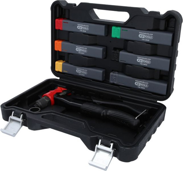 KS Tools 3 in 1 Handnietzangen-Satz, 12-teilig, 150.9850