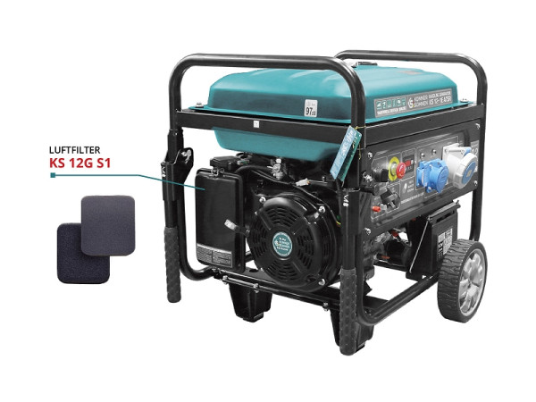 Könner & Söhnen Luftfilter für Benzin-Generatoren, KS 12G S1