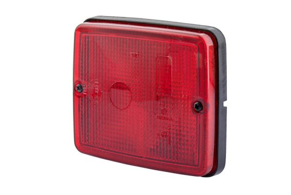 HELLA Schlussleuchte, Halogen, 24/12V, Einbau, Lichtscheibenfarbe: rot, Stecker: Flachstecker, rechts/links, 2SA 005 200-331