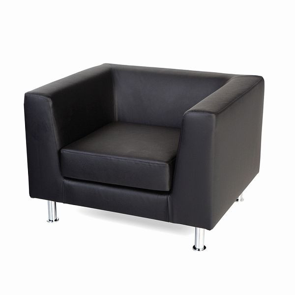 Rocada Wartezimmer Sessel, schwarz, mit Armlehne, 971, 8427951971111