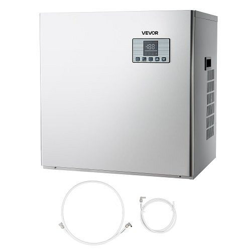 VEVOR kommerzielle Edelstahl-Eismaschine, 181 kg/Tag, Selbstreinigung, einstellbare Dicke – Nur Kopf, ideal für Gastronomie, FTZBJJTXFB40B6APE001V2