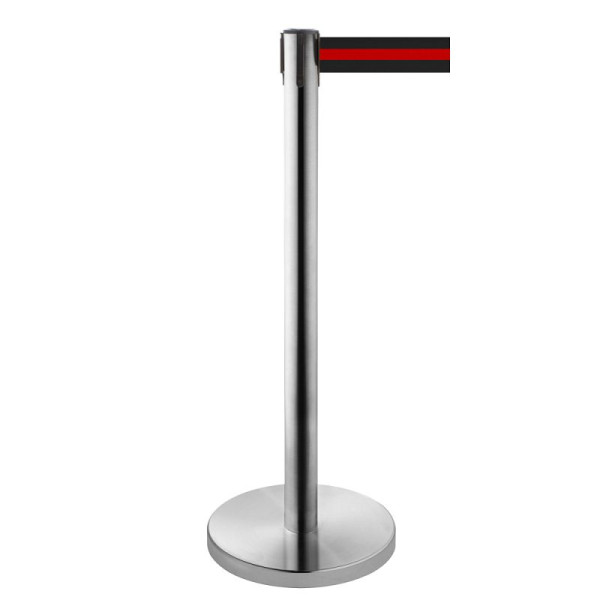 Stein HGS Personenleitsystem -P-Line Niro-, schwarz/rot/schwarz waagerecht (gestreift), mit Sicherheitsverschluss (selbstlösend), 3639003