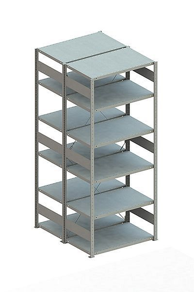 Meta CLIP 100 DGR 2500x1000x600 mm, RAL 7035, Bodenanzahl: 2 x 6, 20070682