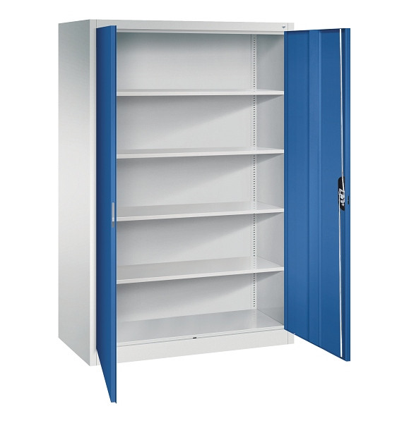 C+P Büroschrank Acurado, H1950xB1200xT600mm, 7035/5010, 9490-000 S10723
