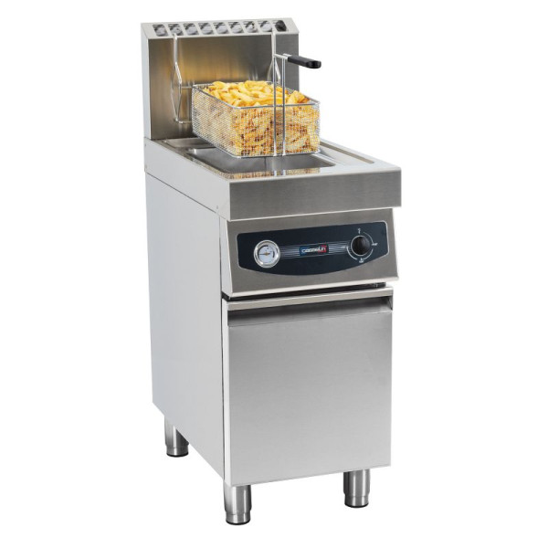 Casselin Gasfriteuse mit Schrank 17 liter, Rostfreier Stahl AISI 304, CFG17S