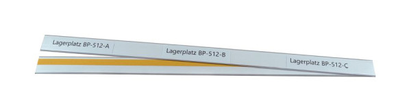 Eichner Etikettenhalter selbstklebend, Maße: 80 x 1.000 mm, VE: 10 Stück, 9218-03466