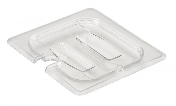 Cambro Camwear® GN-Behälter Deckel GN1/6 mit Kerbe und Griff, VE: 6 Stück, 60CWCHN135