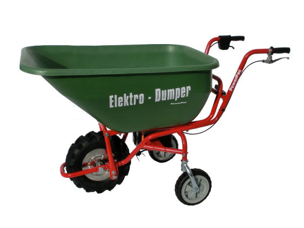 PowerPac Akkuschubkarre ED120 mit 180L Mulde, ED120-Wanne180ltr., 4260300851054