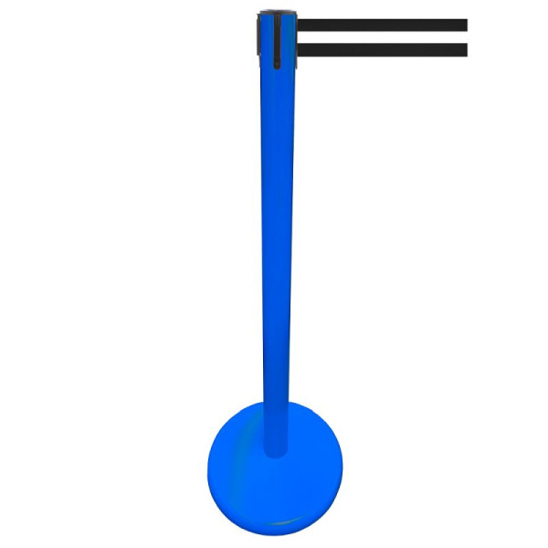 Stein HGS Personenleitsystem -P-LINE Future-, Metall/ blau, schwarz/weiß/schwarz waagerecht (gestreift), mit magnetischem Gurtendstück, 12793-0404