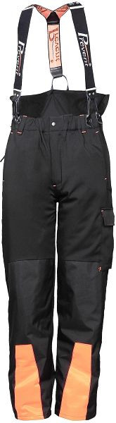 ASATEX Prevent ® Bundhose mit Schnittschutz, Comfort Stretch, Farbe: schwarz/leuchtorange Größe: 3XL, PFHO-XXXL