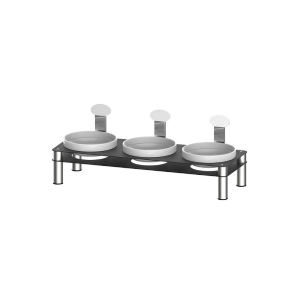 Casselin Buffetdisplay 1 - Kira, Schwarzer, epoxidbeschichteter Stahl, CPB1K