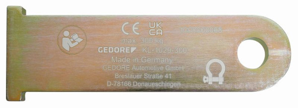 GEDORE KL-1029-3002 Aufnahmeplatte, 3413055, 4046459179115