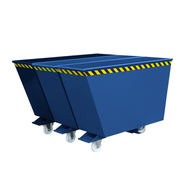 Eichinger Industrie Kippbehälter Sortiersystem 2in1 oder "3in1", 3x600 Liter, enzianblau, 20250100000097