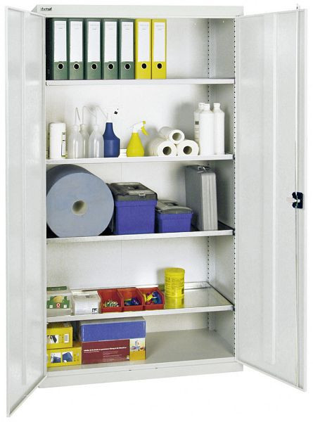 stumpf Werkzeug- und Materialschrank Serie 2000, 7035/7035, 4 Fachböden durchgehend, 2008007
