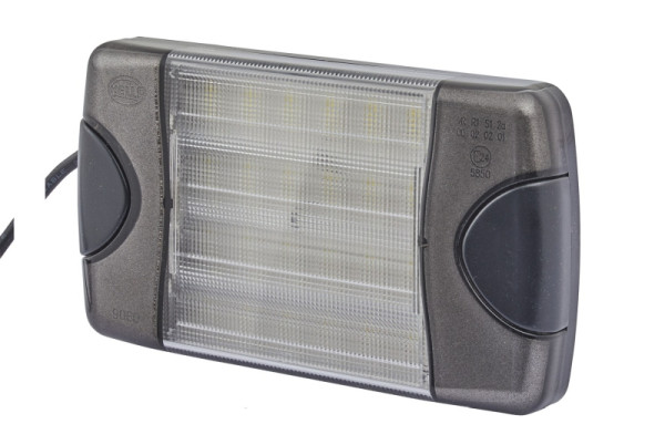 HELLA LED-Rückfahrscheinwerfer - DuraLED - 24/12V - Anbau - für waagerechte Befestigung - Kabel: 2500mm - Stecker: Flachstecker, 2ZR 980 605-201