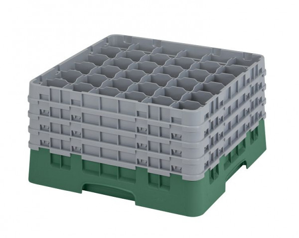 Cambro Spülkorb mit 36 Fächer Camrack® 23,8 cm Flaschengrün, 36S900119