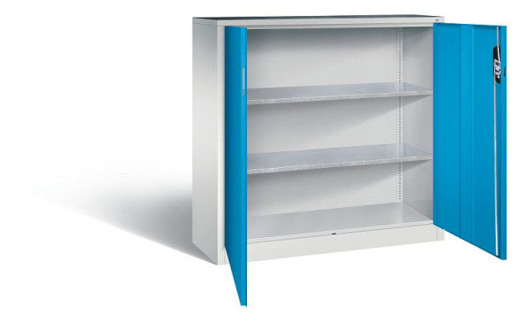 C+P Werkzeugschrank Acurado, H1200xB1200xT400mm, Farbe: Lichtgrau / Lichtblau, Muldengriff, 8530-000 S10120