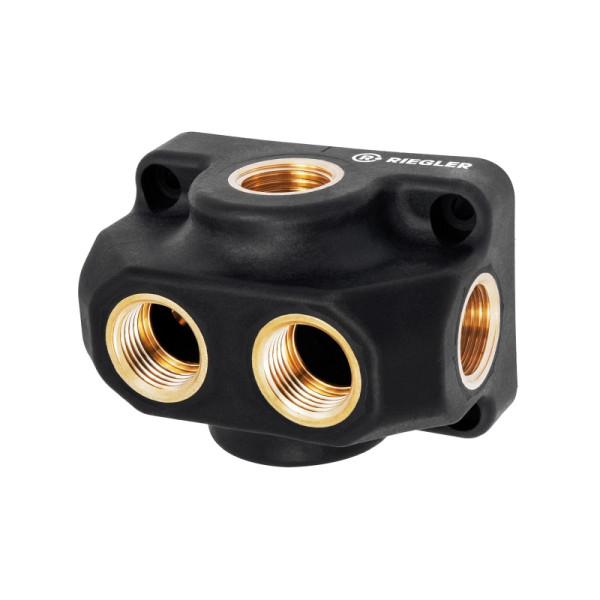 Riegler Universalverteiler, Ein-/Ausgang G 1/2, Anschluss 6 x G 1/2, 194135
