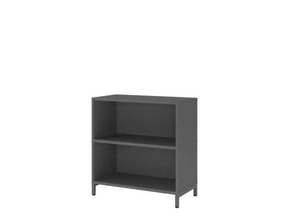 Hammerbacher Regal, 2OH, Sockel, graphit, 80 x 40 x 82,8cm, VFW28REKU/G