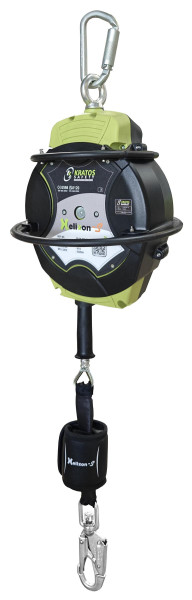 Kratos HELIXON-S Absturzsicherung mit automatischem Rückzug Polymergehäuse an Drahtseilaus verzinktem Stahl 15 m, FA 20 EXO 15, FA2040215EXO