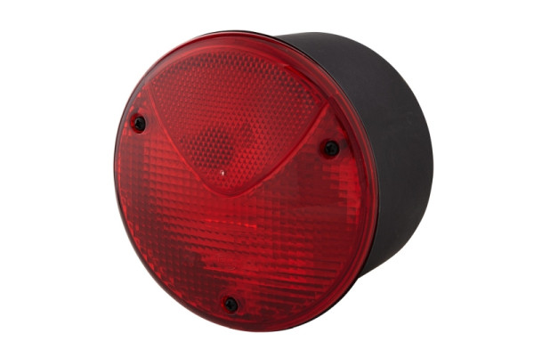 HELLA Heckleuchte - Glühlampe - 24/12V - Einbau/geschraubt - Lichtscheibenfarbe: rot - Stecker: Flachstecker - links/rechts, 2TA 964 169-147