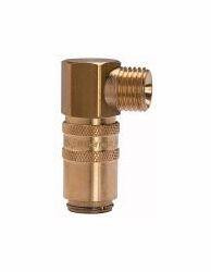 Riegler Temperierkupplung DN 6 mit Außengewindeanschluss, mit Absperrventil, 107922