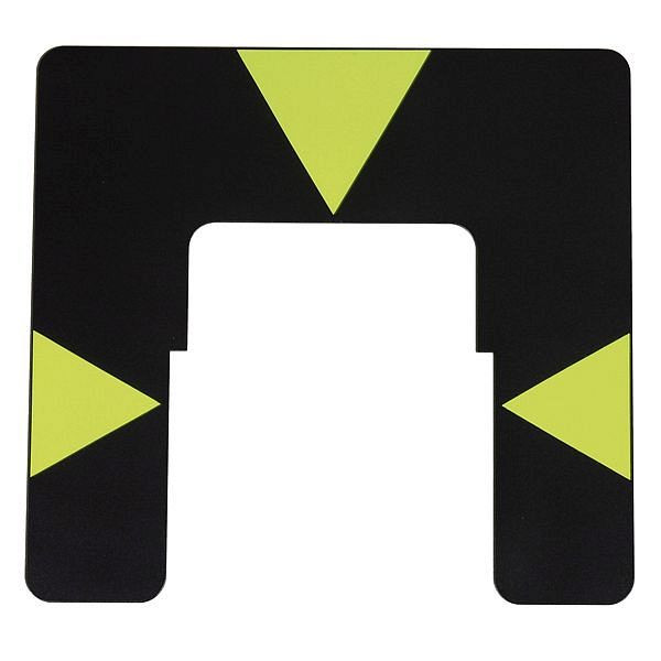 proNIVO Metallzieltafel, Typ GZT4, schwarz und leuchtgelb, 206-6335-26